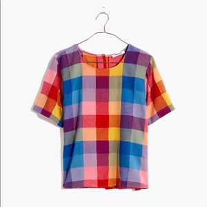 Madewell Boxy Button-Back Top